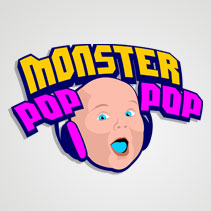 Comprar logotipo logomarca site radio online monster pop colorido moderno sao paulo