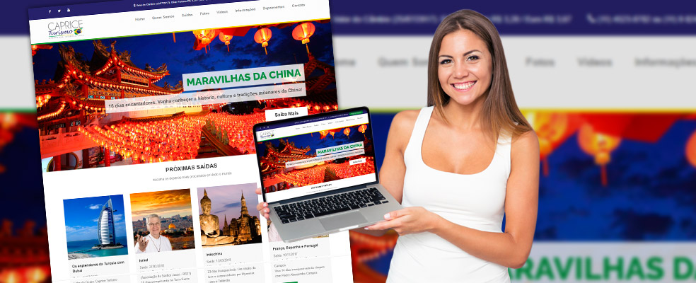 Web site Caprice Turismo Jundiaí agência de viagens internacionais